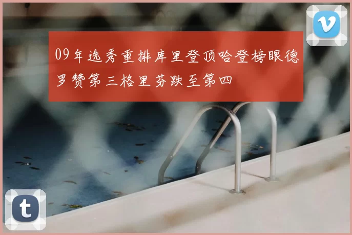 09年选秀重排库里登顶哈登榜眼德罗赞第三格里芬跌至第四